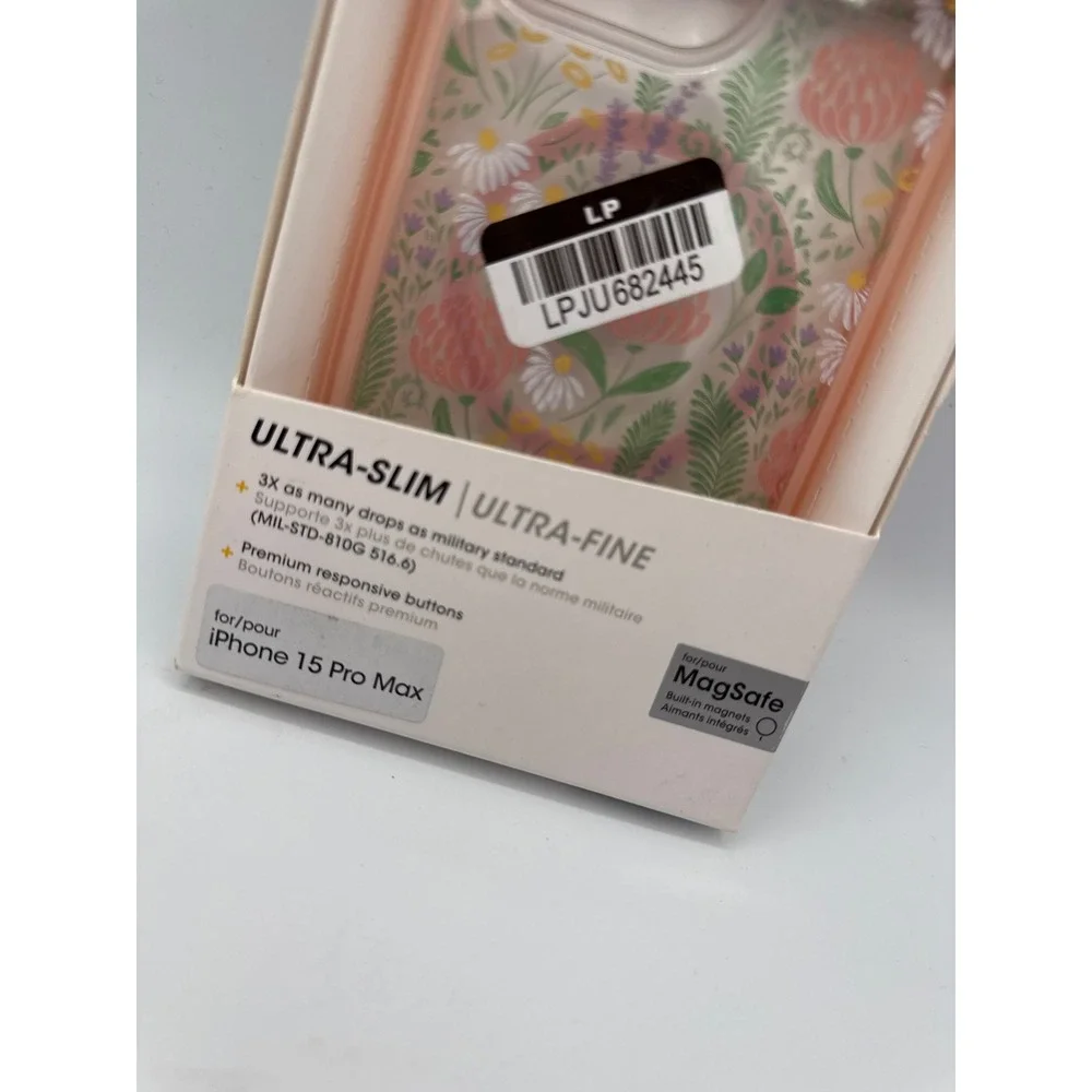 OtterBox Symmetry iPhone Case iPhone 15 Pro Max Pink Floral New MagSafe Slim